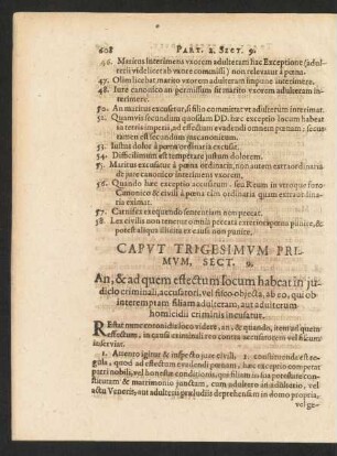Caput Trigesimum Primum, Sect. 9, An & ad quem effectum locum habeat in iudicio criminali, accusatori, vel fisco ...