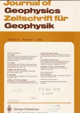 57: Journal of geophysics