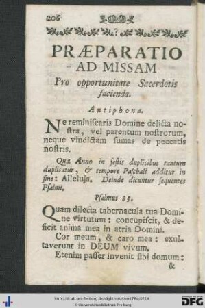 Praeparatio Ad Missam.