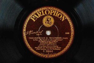 Troubadour (Il trovatore) : II. Akt: "Die Hände in schweren Ketten" (Condotta ee'era in ceppi) / (Verdi)