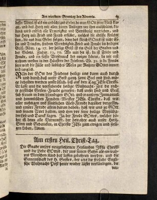 63-77, Am ersten Heil. Christ-Tag