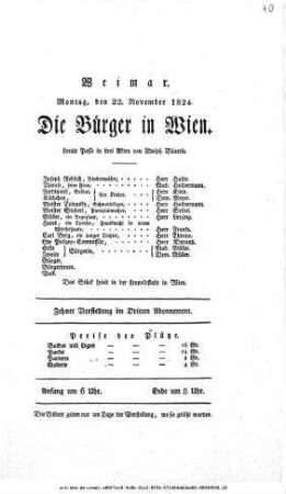 Die Bürger in Wien