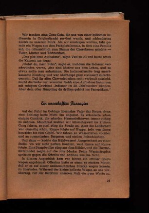 Ein unverhoffter Passagier