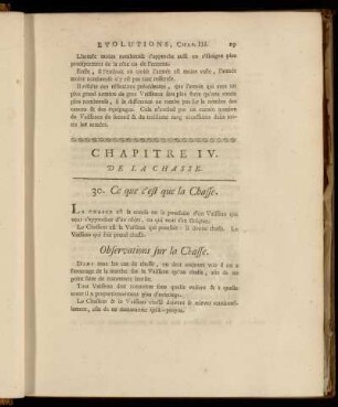 Chapitre IV. De La Chasse.