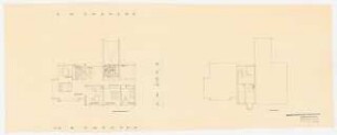 Fa. Thonet, Frankenberg/Eder. Thonet-Siedlung Wohnhaus Stoppel: Grundrisse EG, KG