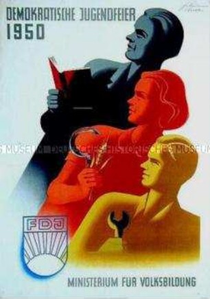 Plakat zur Jugendfeier 1950