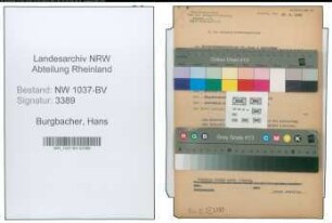 Entnazifizierung Hans Burgbacher , geb. 01.08.1894 (Studiendirektor)