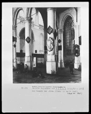 Das Innere der Oude Kerk zu Delft