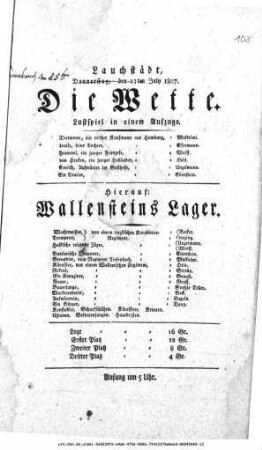 Die Wette