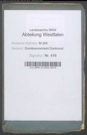 Veräußerung eines Gartengrundstücks in den Mühlenbergsgärten in Hörde an Franz Schwer aus Hörde gegen Grundzins. Weiterverkauf an Leeser Adler, dann an Moses Herzfeld in Hörde