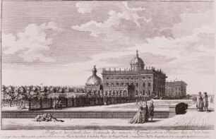 Prospect der sämtlichen Gebäude des neuen Königlichen Palais bei Potsdam