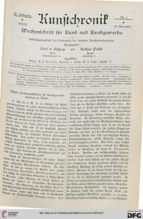 Heft 6 (20. November 1884)
