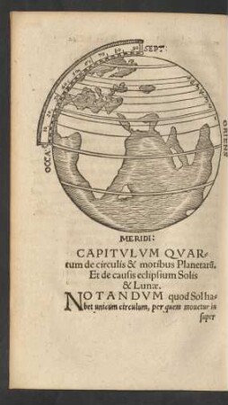 Capitulum Quartum de circulis & motibus Planetarum. Et de causis eclipsium Solis & Lunae.
