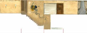 Wandbild in einem Treppenhaus
