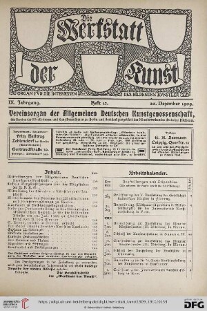 Heft 12 (20. Dezember 1909)