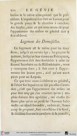 Logement des Demoiselles