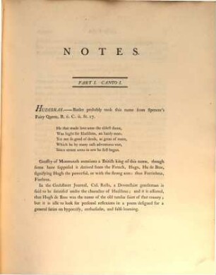 Hudibras : a poem, in three cantos. 2, Notes on Hudibras