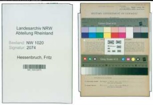 Entnazifizierung Fritz Hessenbruch , geb. 01.01.1921 (Kraftfahrer)