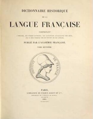 Dictionnaire historique de la langue française : comprenant l'origine, les formes diverses, les acceptions successives des mots, avec un choir d'exemples tirés des écrivains le plus autorisés, 2. Adage - Alluvion