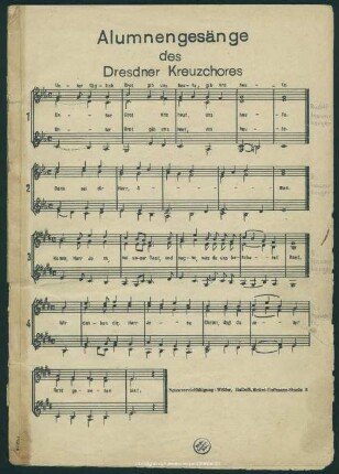 Alumnengesänge des Dresdner Kreuzchores