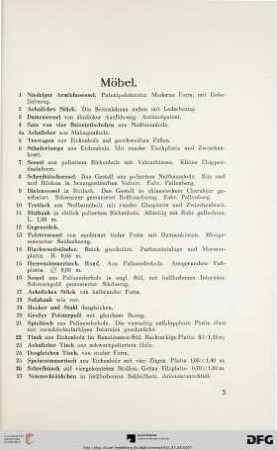 Möbel (Nr. 1-48)