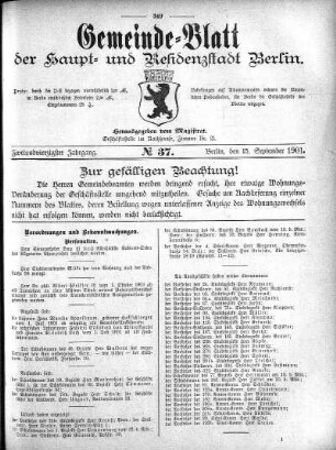 1901,37: No. 37, 15. September 1901