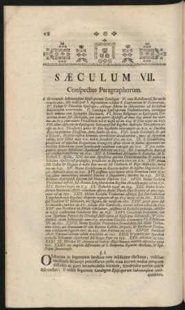 Saeculum VII.
