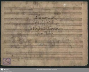 Sonatas - Mus.3480-T-2 : cemb, vl - D