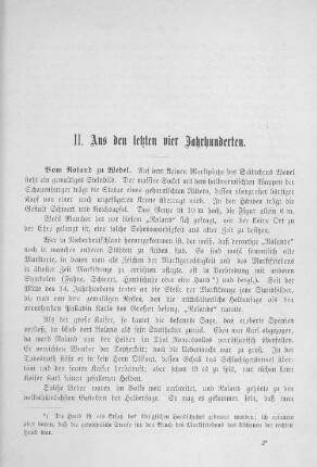 II. Aus den letzten vier Jahrhunderten.