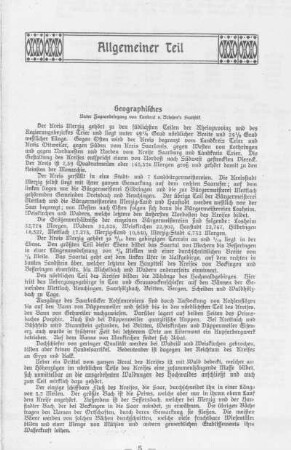 Geographisches