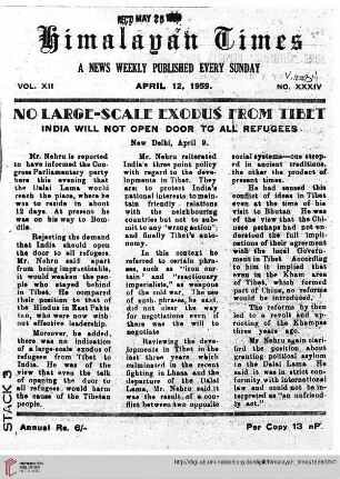 No. XXXIV (12 April 1959)