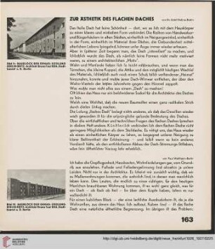 1: Zur Ästhetik des flachen Daches
