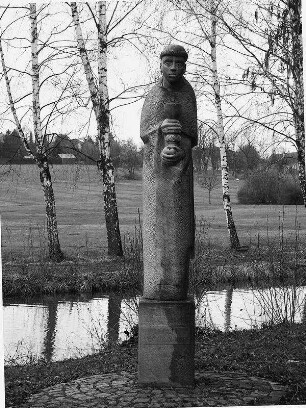 Skulptur St. Hermann Joseph (Standbild); Herbstein, Zum Thermalbad
