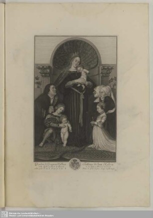 Die Madonna des Basler Bürgermeisters Jakob Meyer zum Hasen (Kopie nach Hans Holbein d. J.)