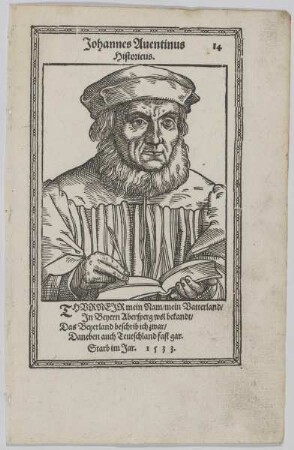 Bildnis des Johannes Aventinus