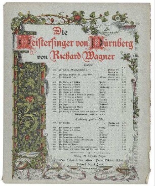 Meistersinger-Vorspiel, Partitur