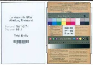 Entnazifizierung Emilie Thiel , geb. 26.02.1895 (Lebensmittelhaendlerin)