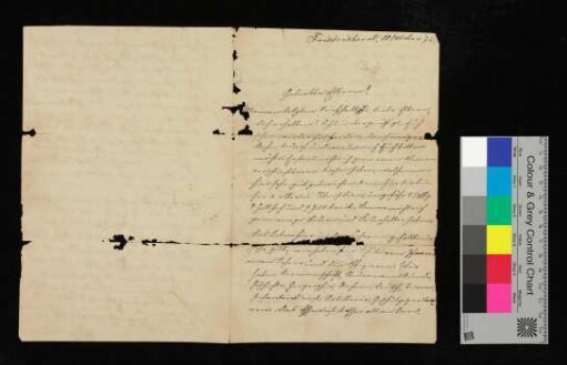 Brief von Poock an die geliebten Eltern