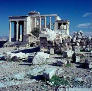 Athen, Akropolis, Erechtheion von Westen