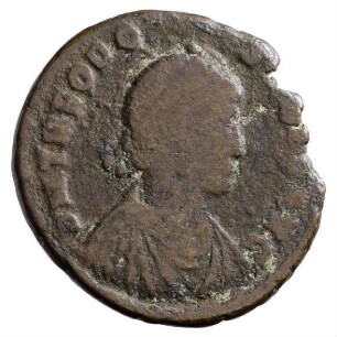 Münze, Aes 2, 15. Mai 392 - 17. Januar 395 n. Chr.