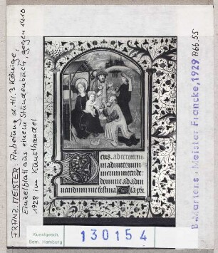 Franz. Meister: Anbetung der Heiligen Drei Könige
