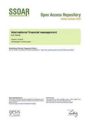 International financial management