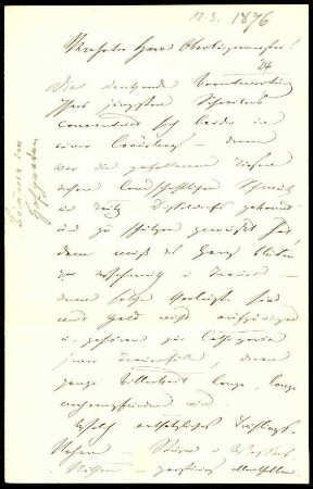 5-10-3-1.0000: Carl Anton, Fürst von Hohenzollern-Sigmaringen; diverse Schreiben ff.: Volmerswerther Damm; politische Gedanken