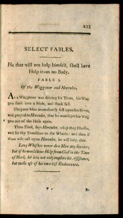 Select Fables.
