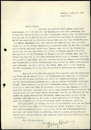 G. Karo an K. Kübler