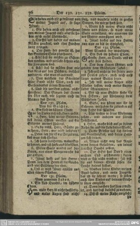 Der 132. Psalm