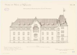 Kaserne Kaiser-Alexander-Gardegrenadier-Regiment (Am Kupfergraben), Berlin: Kammergebäude: Ansicht 1:100