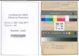 Entnazifizierung Josef Buecker , geb. 07.03.1914 (Landwirt)