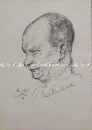 Bildnis des Musikers Paul Hindemith (1)