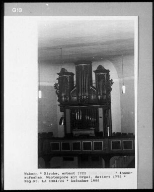 Westempore mit Orgel